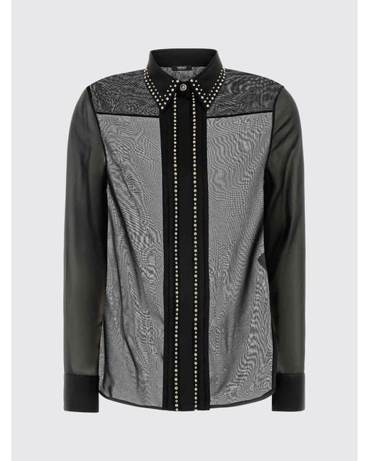 Camisa Mujer Versace de color Black