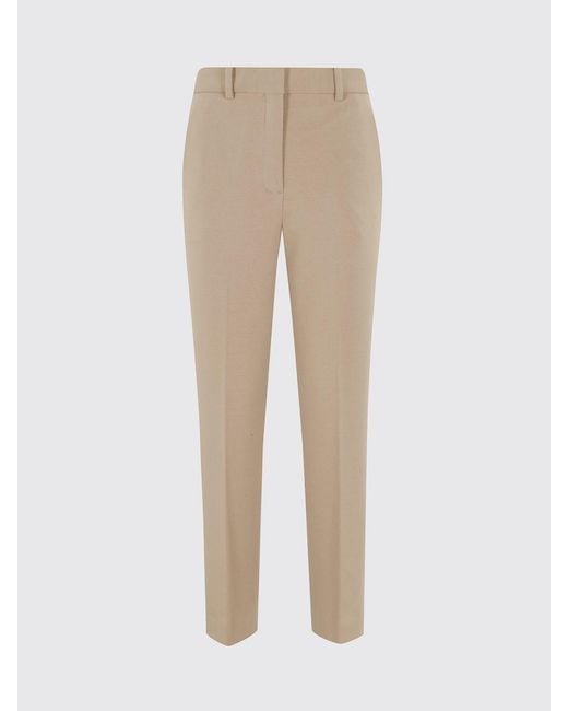 Circolo 1901 Natural Mid-Rise Slim Fit Cropped Trousers