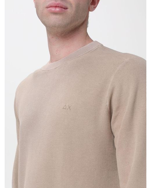 Sun 68 Natural Cotton Crew Neck Pullover for men