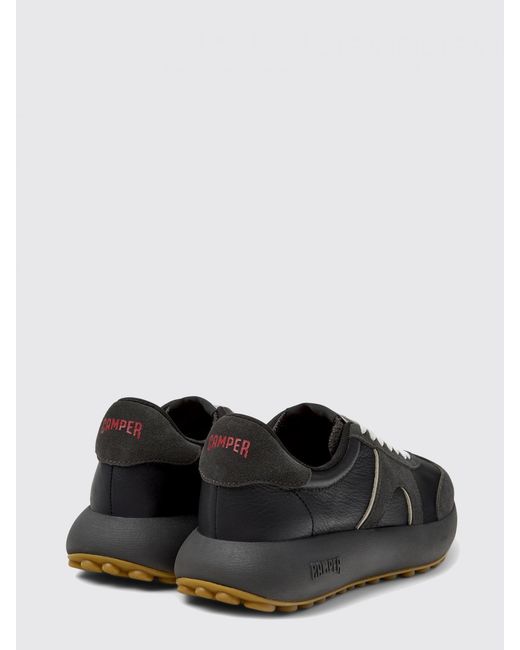 Camper Black Pelotas Athens Leather Sneakers