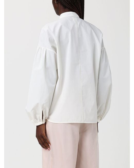 Max Mara White Cotton Blouse