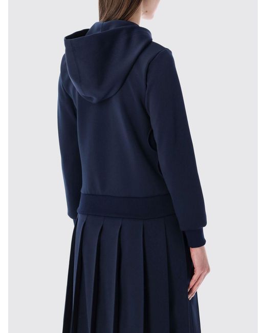 Comme des Garçons Blue Comme Des GarÇ Ons Polyester Zip-Up Jumper With Side Pockets