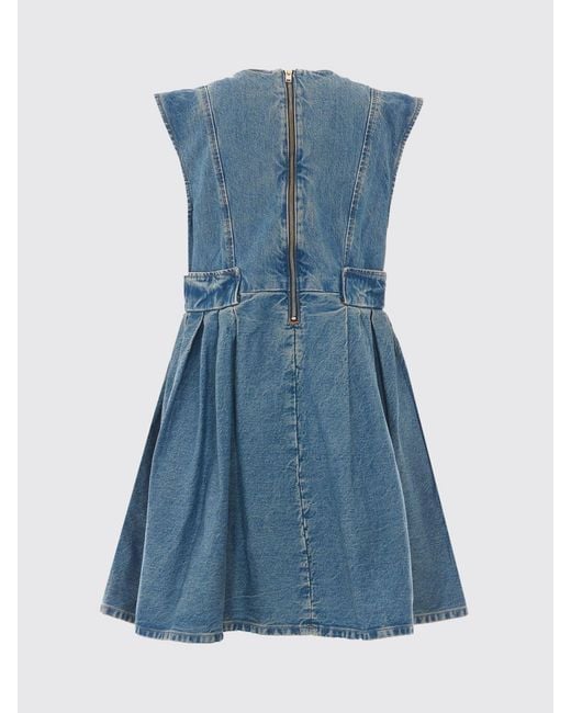 Ganni Blue A-Line Mini Dress