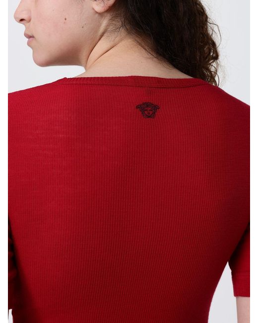 Versace Red Wool Sweater