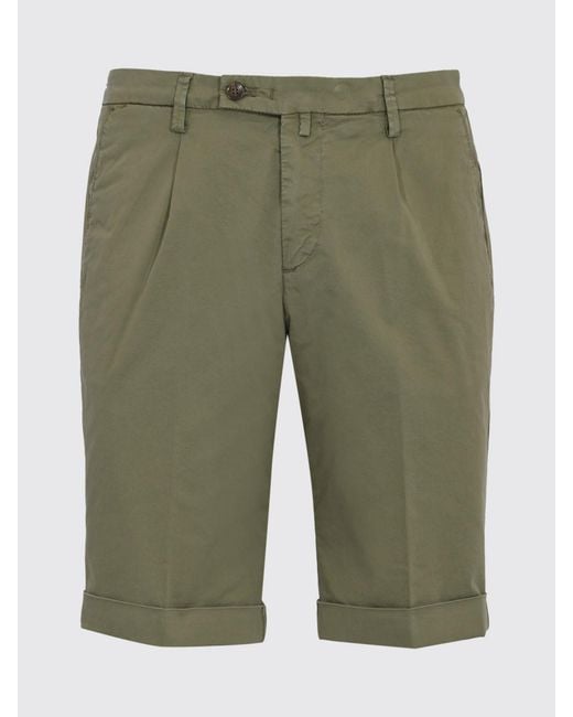 Briglia 1949 Green Cotton Tailored Shorts for men