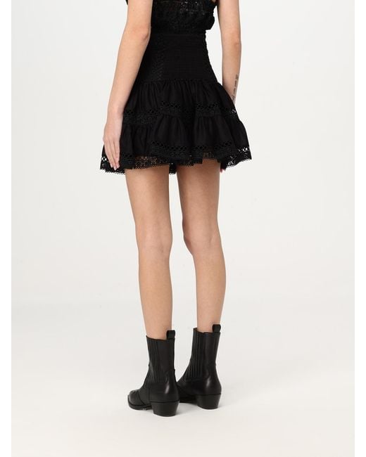 Falda Mujer Ibiza Charo Ruiz de color Black