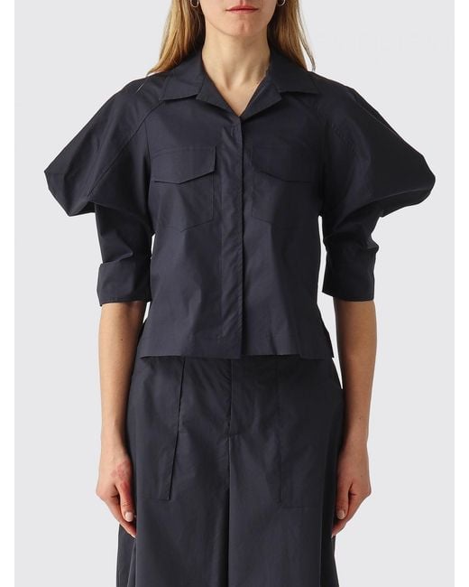 MEIMEIJ Black Cotton Poplin Shirt