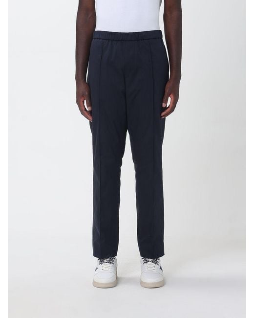 Paolo Pecora Blue Cotton Jogging Trousers for men