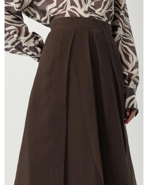 Brunello Cucinelli Brown Skirt