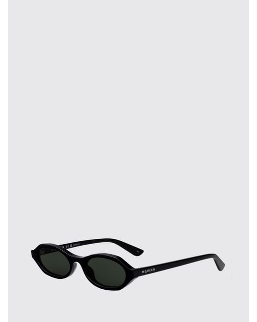 McQueen White Am0559S Acetate Sunglasses