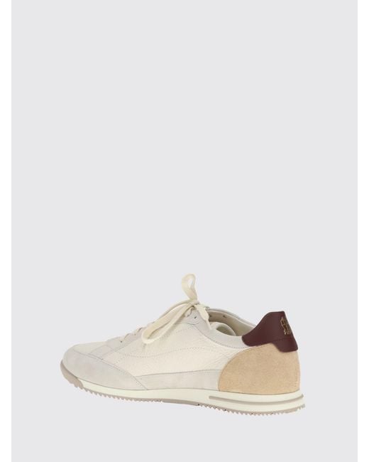 Brunello Cucinelli Natural Leather Sneakers for men