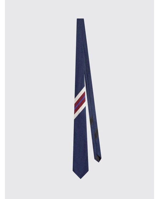 Dries Van Noten Blue Silk Tie for men