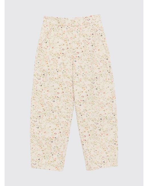 Tela Pink High-Waisted Floral Print Wide-Leg Trousers