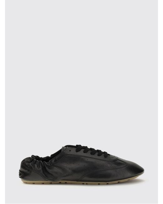 Saint Laurent Black Lewis Leather Sneakers for men