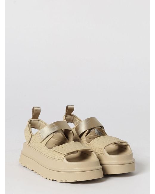 Ugg Natural Goldenglow Embossed Sandal