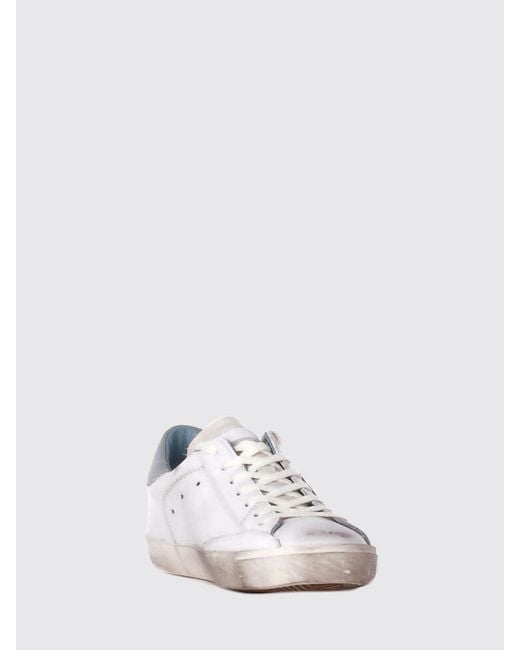 Philippe Model White Prsx Used Leather Sneakers for men
