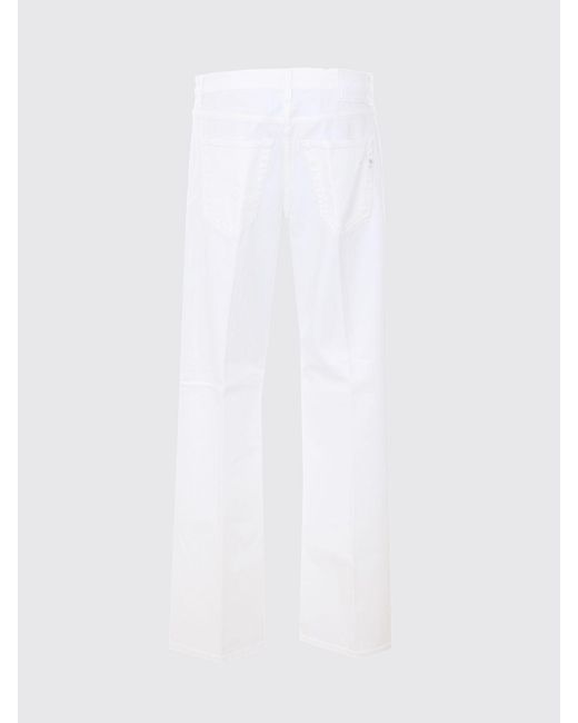 Dondup White 5-Pocket Cotton Denim Jeans