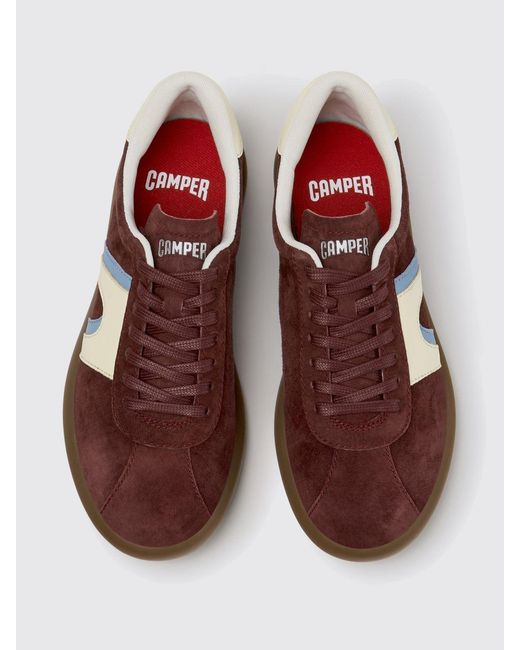 Camper Brown Two-Tone Pelotas Soller Low-Top Sneakers