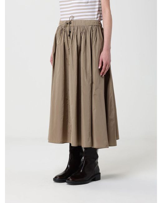 Max Mara Natural Silk Blend Midi Skirt