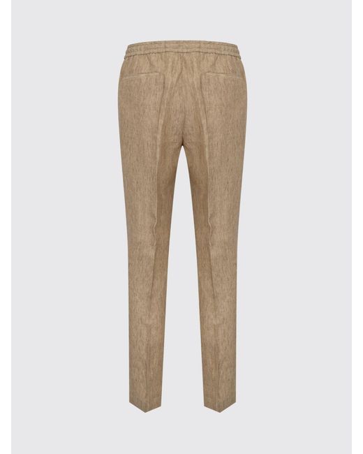 Briglia 1949 Natural Linen Drawstring Trousers for men
