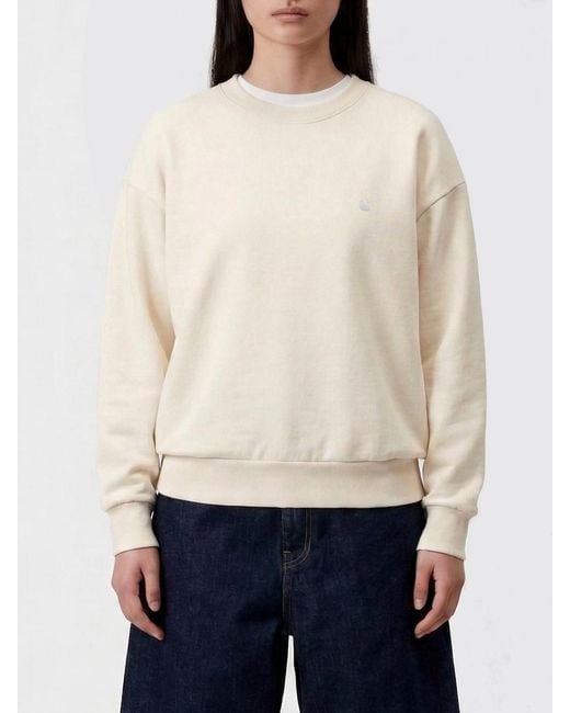 Carhartt White Cotton Crewneck Sweatshirt