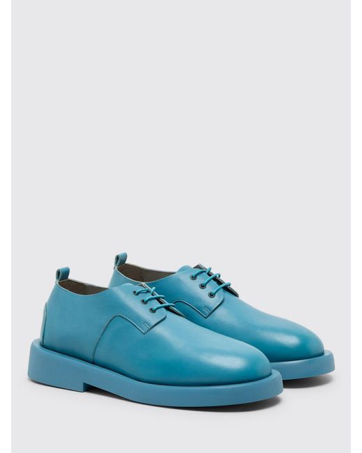 Marsèll Blue Gommello Leather Derby Shoes for men