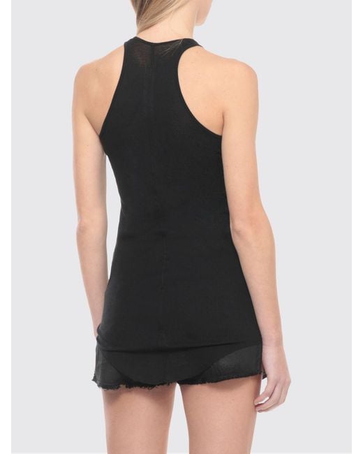 Rick Owens Black Cotton Top