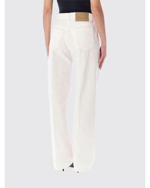 Haikure White Regular Fit Denim Jeans