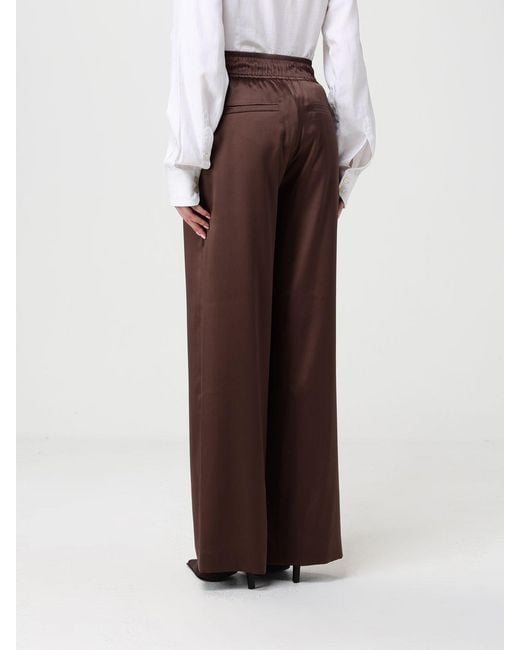 Brunello Cucinelli Brown Silk Jogging Trousers
