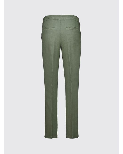 120% Lino Green Pants for men