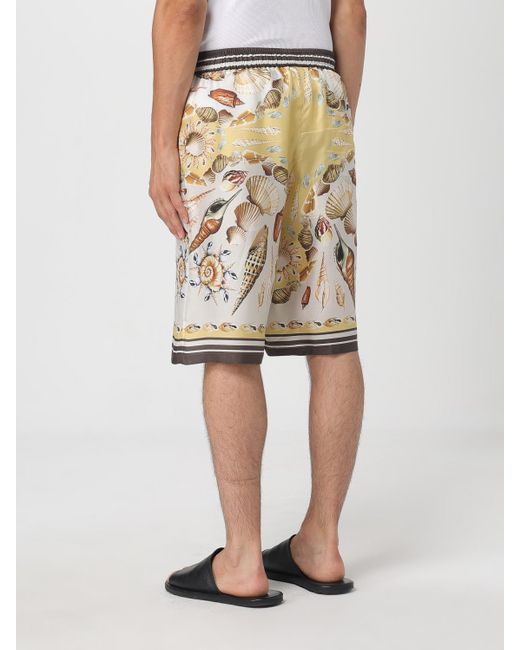 Dolce & Gabbana Natural Silk Shorts for men