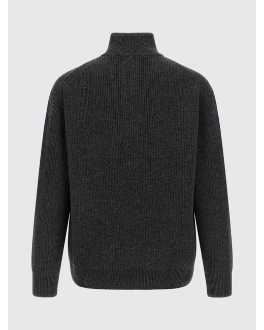 J.W. Anderson Blue High-Neck Half-Zip Jumper for men