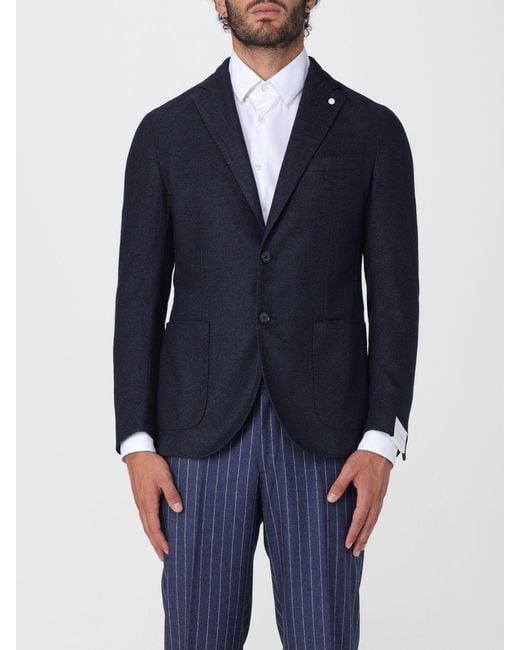 Luigi Bianchi Blue Blazer for men