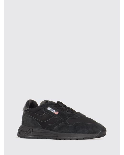 Autry Black Reelwind Suede And Nylon Sneakers for men