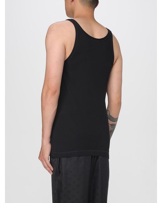 Dolce & Gabbana Black Dolce &Amp Gabbana Tank Top for men