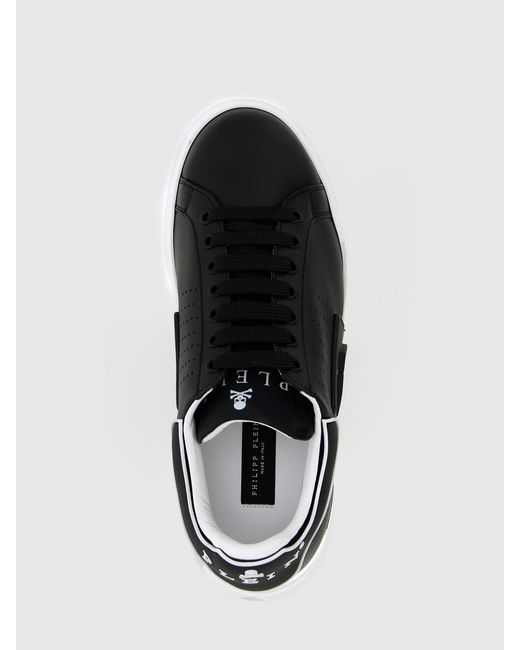 Philipp Plein Black Hexagon Sneakers for men