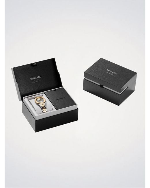 D1 Milano Metallic Ultra Thin Watch