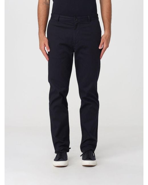 ARMANI EXCHANGE Blue Stretch Cotton Chino Pants With Zip And Button Closure for men