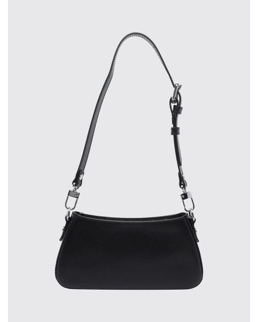 Vivienne Westwood White Smooth Calfskin Mini Shoulder Bag With Studs