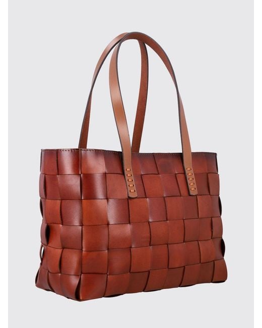 Borsa Japan Tote di Dragon Diffusion in Red