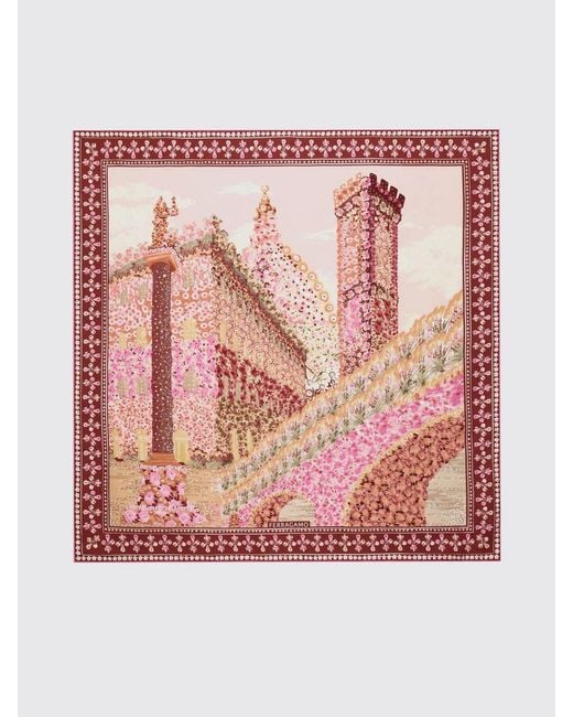 Ferragamo Pink Scarf