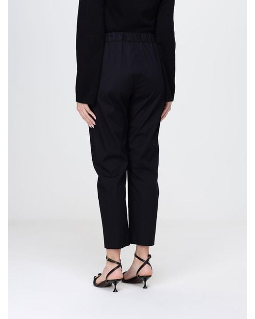 Semicouture Black Stretch Cotton Buddy Trousers