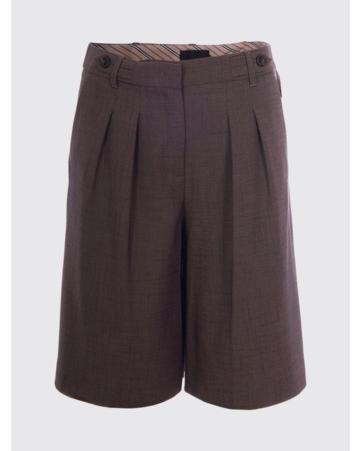 Liu Jo Gray Viscose Blend Shorts