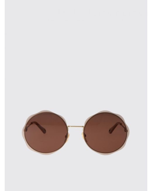 Chloé Brown Chlo&Eacute Pathos Metal Sunglasses
