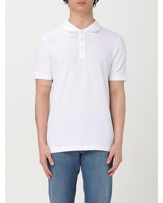 Polo Basic di Fay in White da Uomo