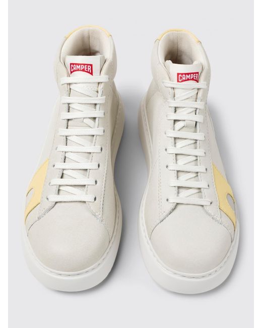 Camper Natural Flat Ankle Boots