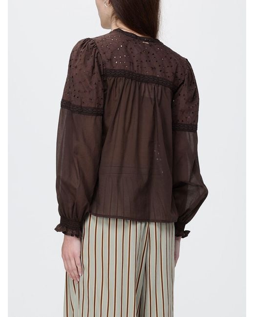 Twinset Brown Sangallo Shirt