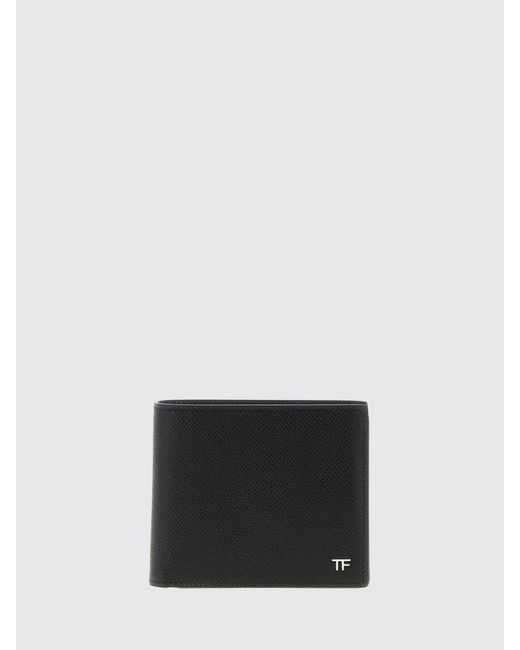 Tom Ford White Grained Leather Wallet for men