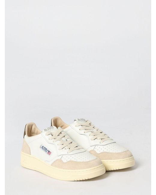 Autry Natural Medalist Low Leather Sneakers for men