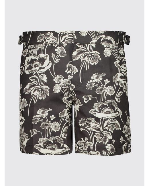 Commas Black Shorts for men
